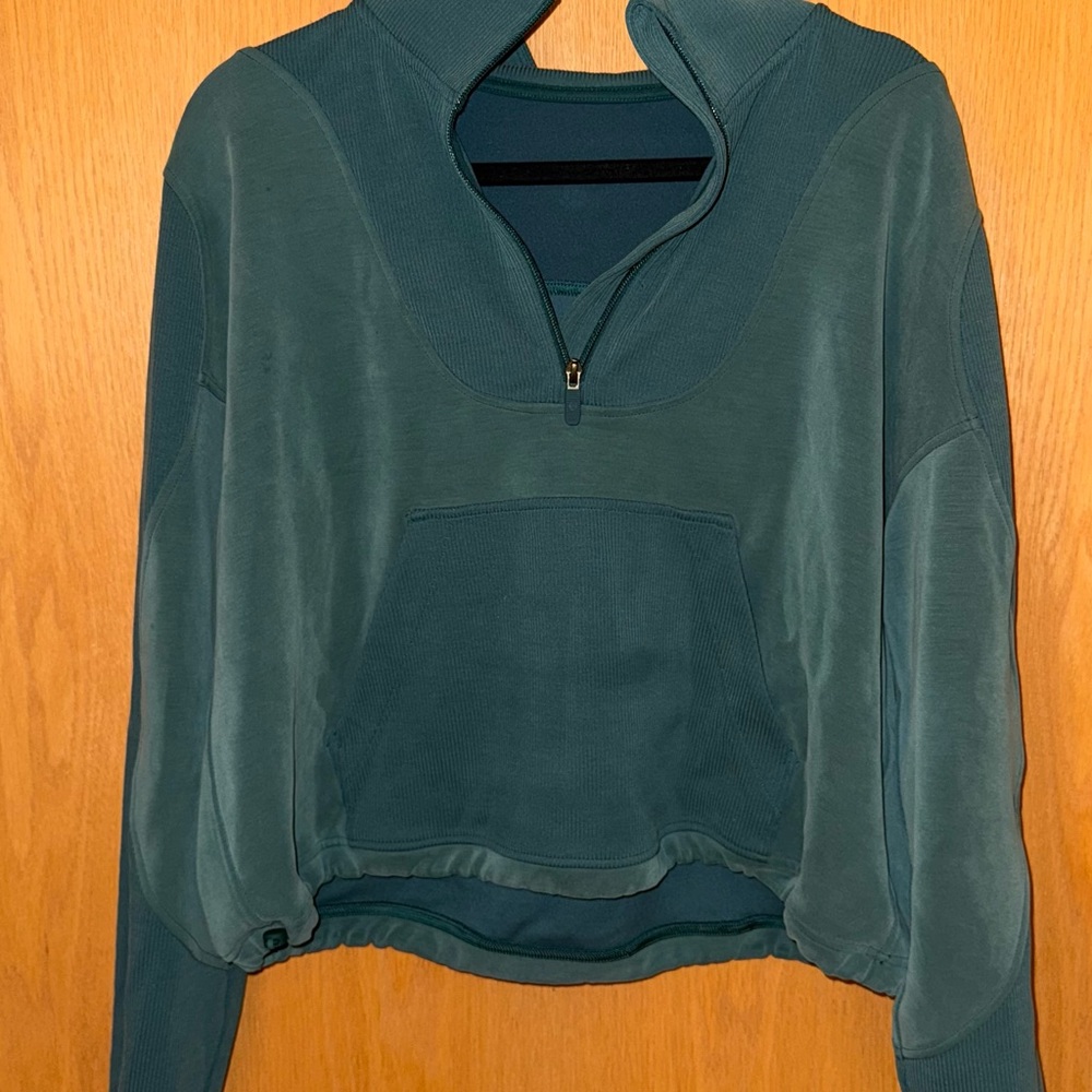 Lululemon Green Scuba Quarter Zip